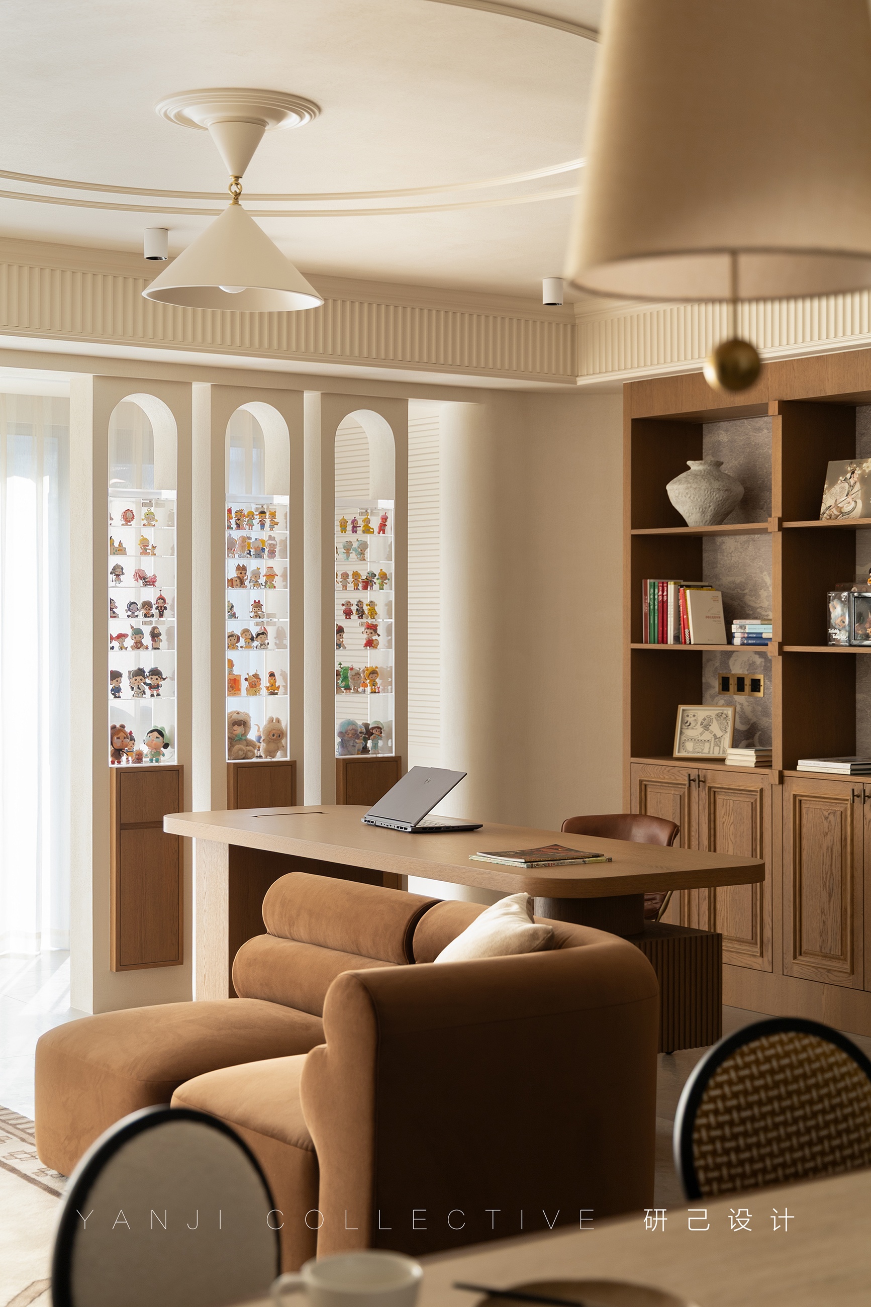 研己实景 · 当法式没有角花!143平诠释优雅质感的家丨中国北京丨研己设计-27