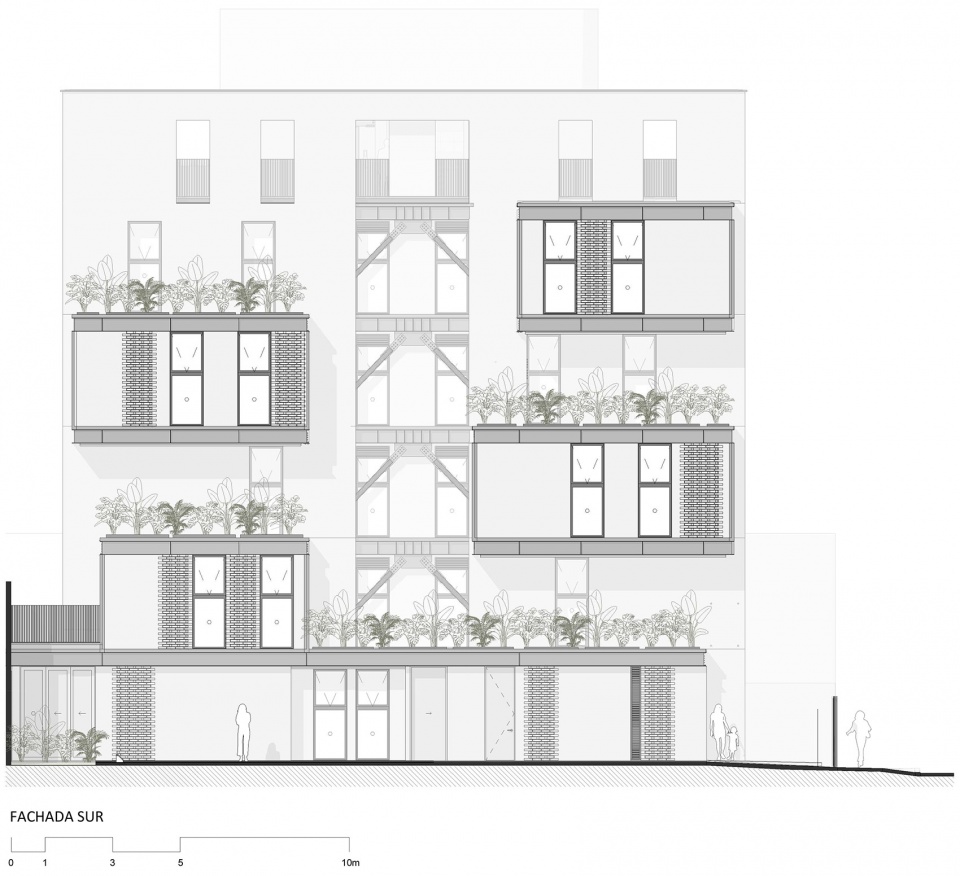 哥伦比亚麦德林 GP 大楼，交叠体量打造内部花园-66