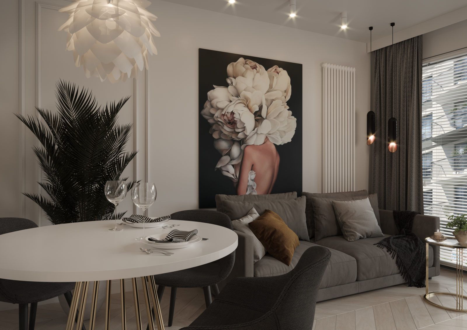 black and white  室内布置丨波兰华沙丨Katarzyna Piotrowska-11