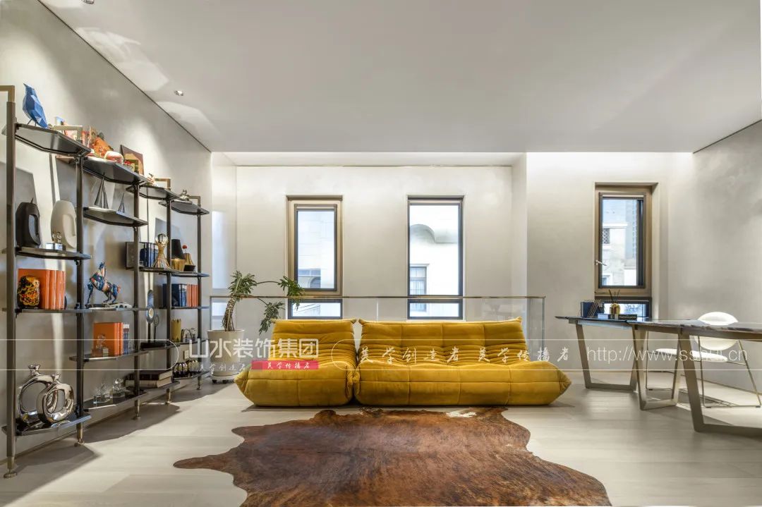现代轻奢别墅设计丨山水装饰集团-89