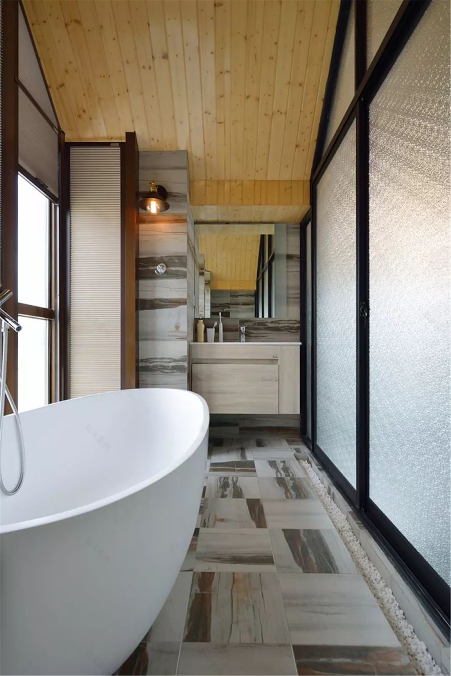 130㎡自然风复式 城市空间设计-65