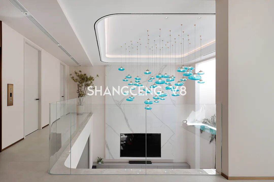 尚层V8实景|480㎡现代别墅，打破传统居住边界，聚焦空间，关联自然-13