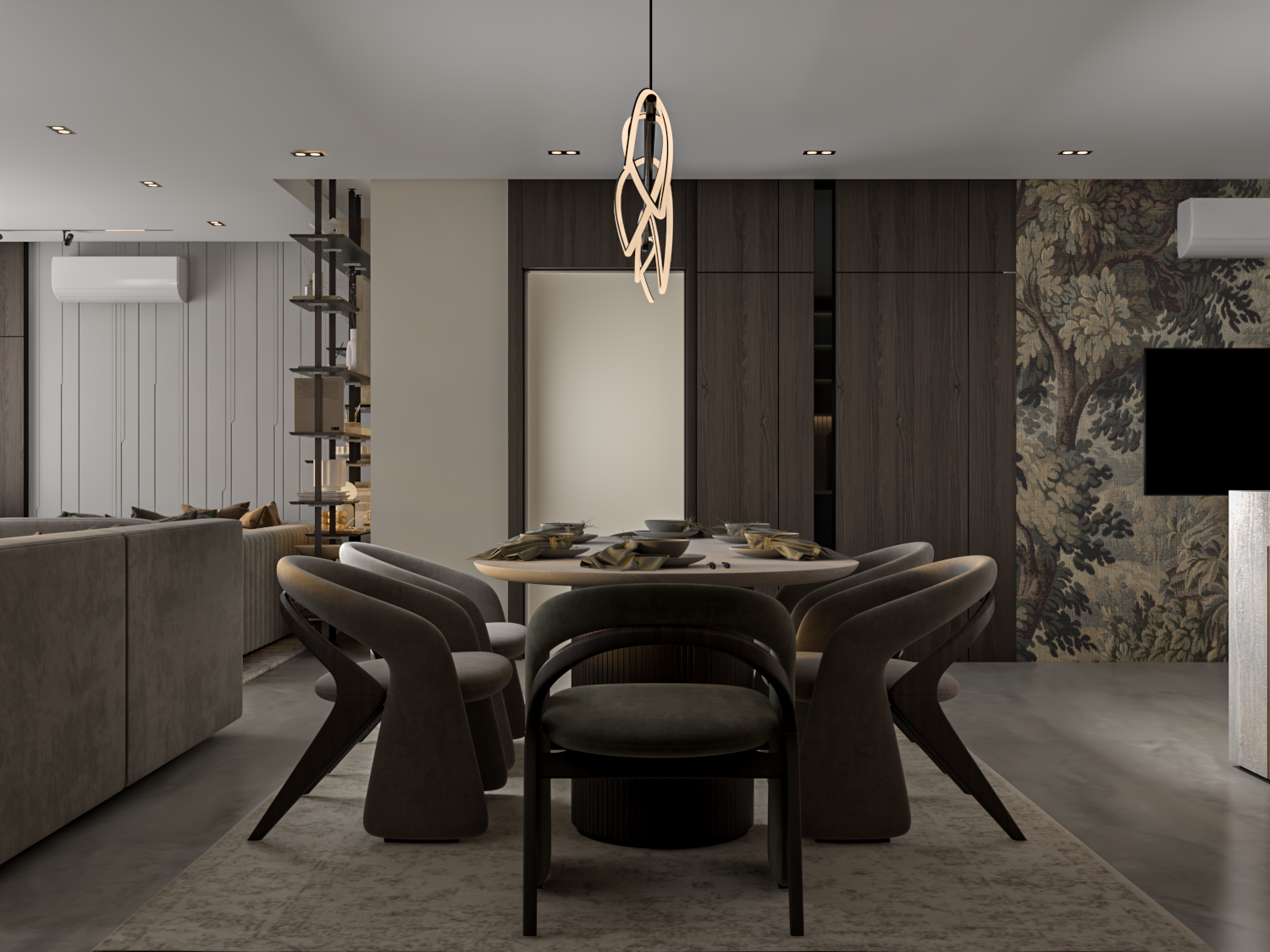 接待处与厨房丨埃及丨Nada Mohamed-12