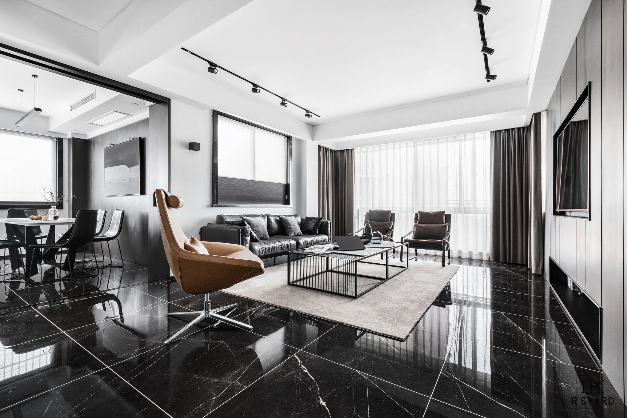 我喜欢的家,是黑白调 | R'sYard缪茹空间设计-6