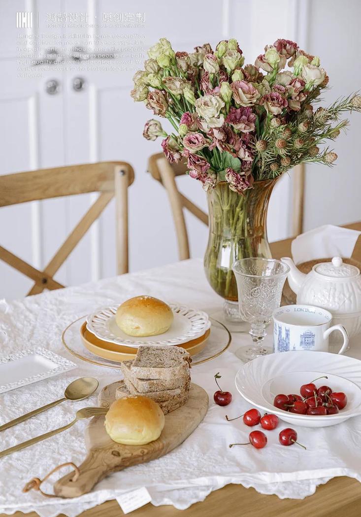 法式复古风与美式乡村风的完美融合丨鸿鹄设计-21