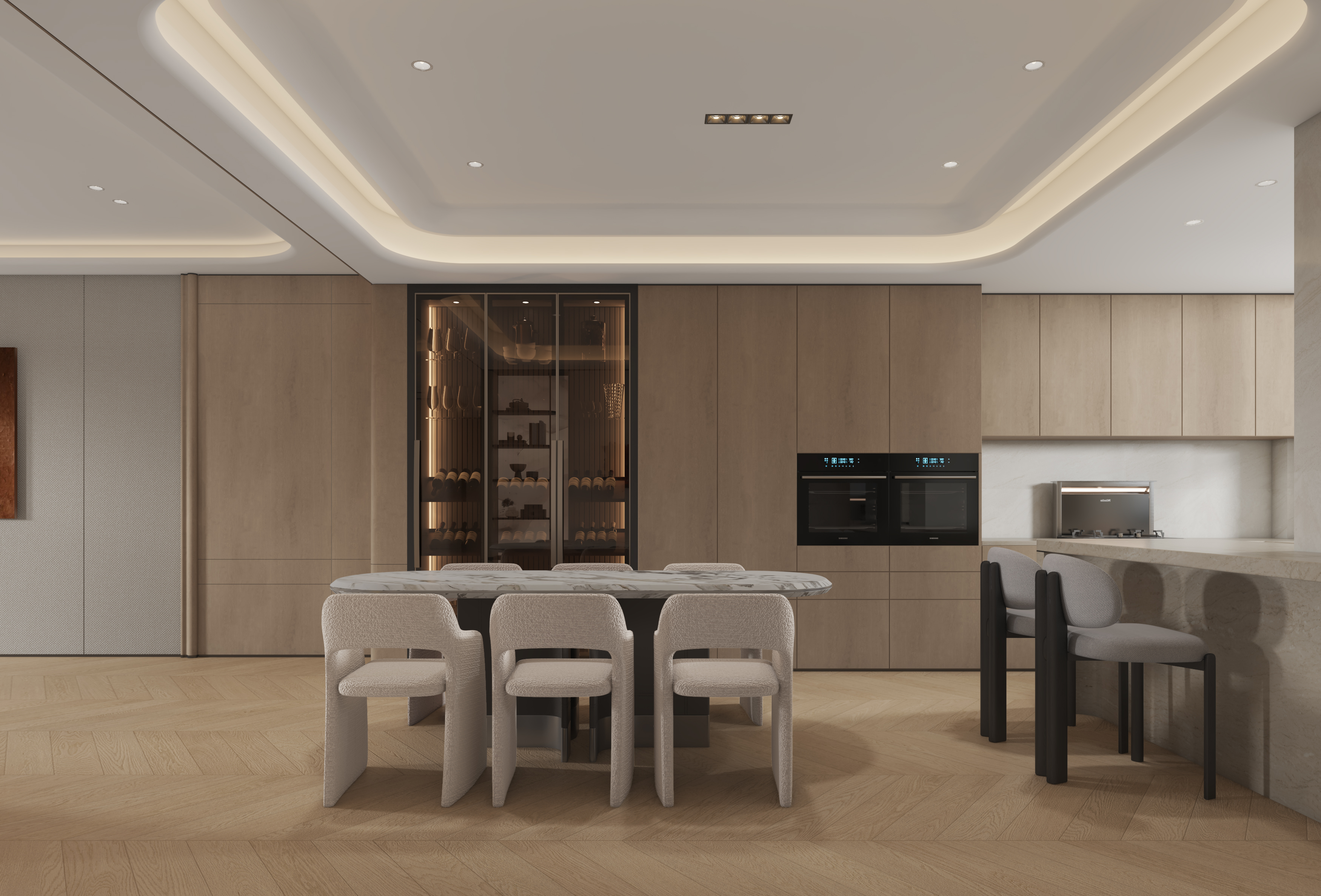 家装-现代客餐厅茶室-2