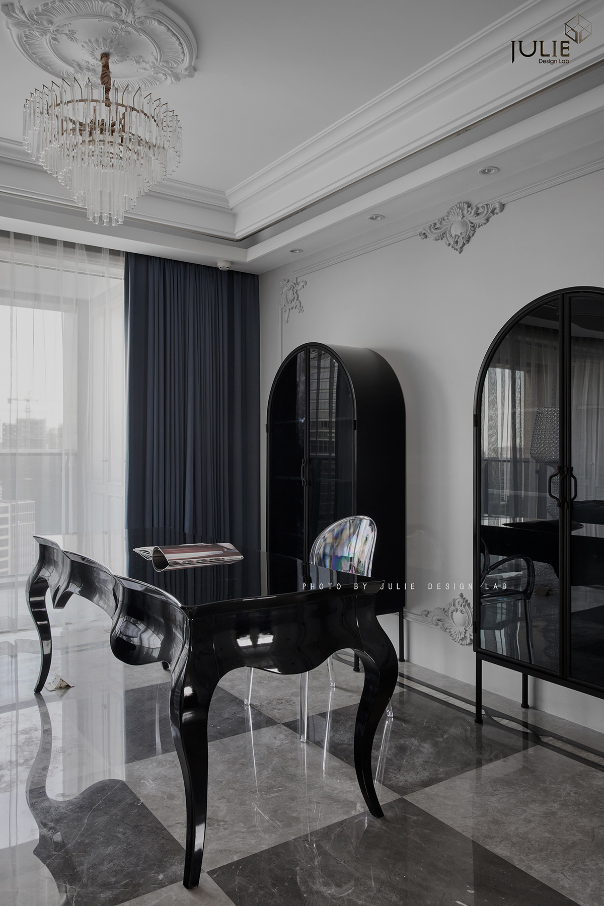 法式轻奢浪漫住宅设计丨中国杭州丨JULIE 软装设计-17