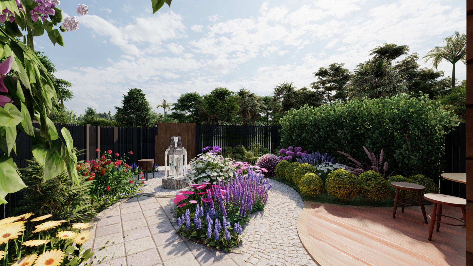 Landscape Design For Backyard In England-1