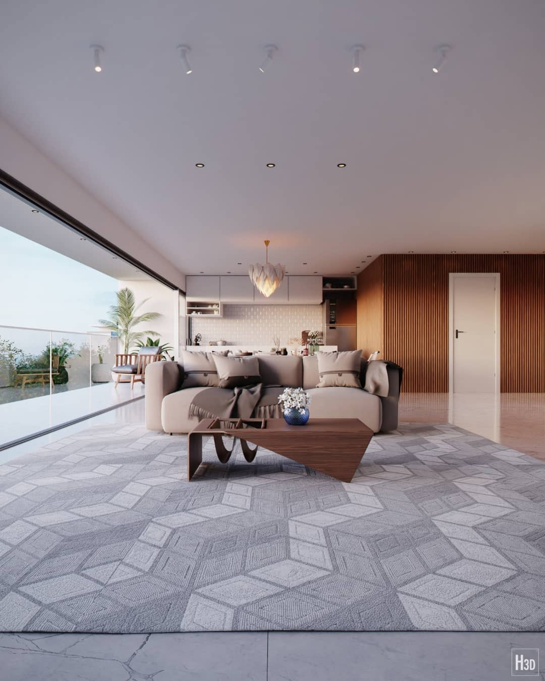 Anastasiya Gushchina丨别墅丨CGI - ALL WHITE-0