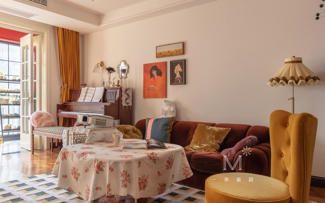 平层丨【一米家居】摩登与复古交织的旧时光-15