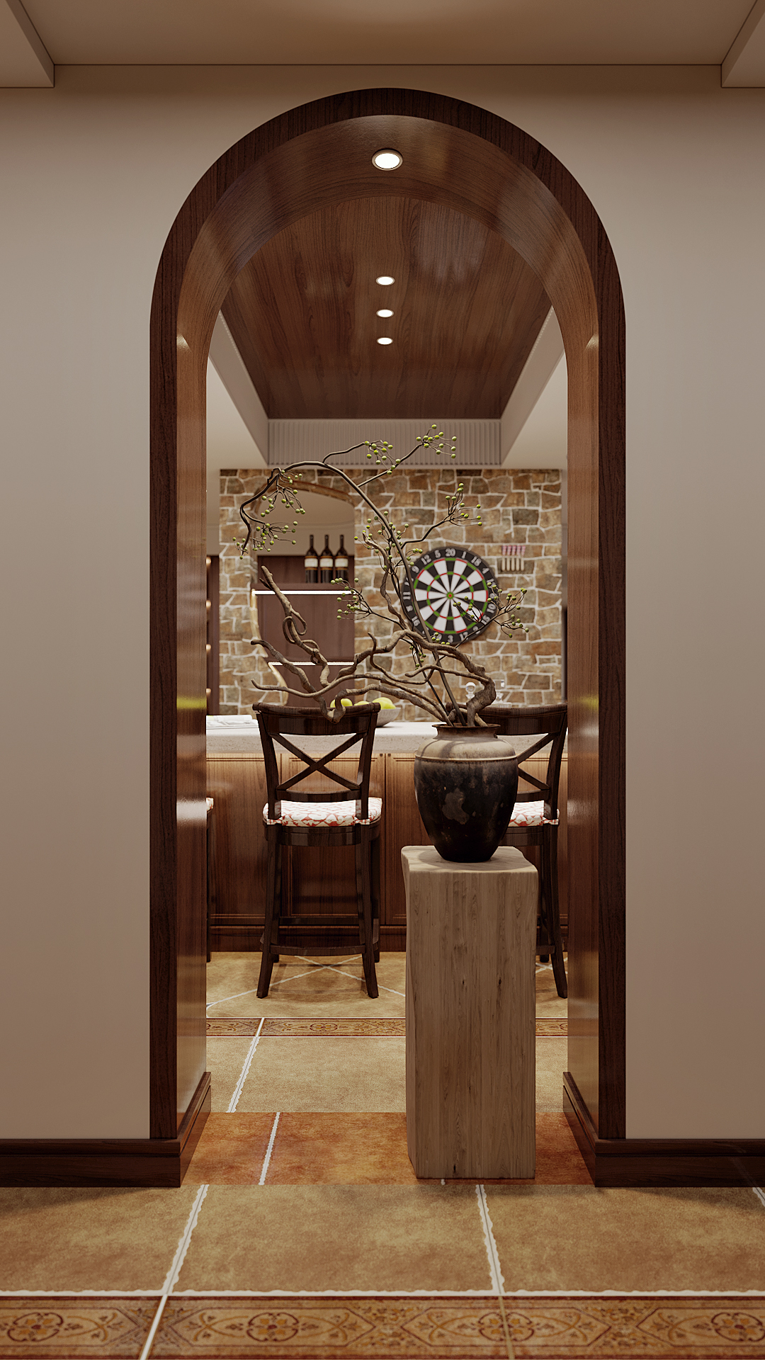 复古美式别墅-46