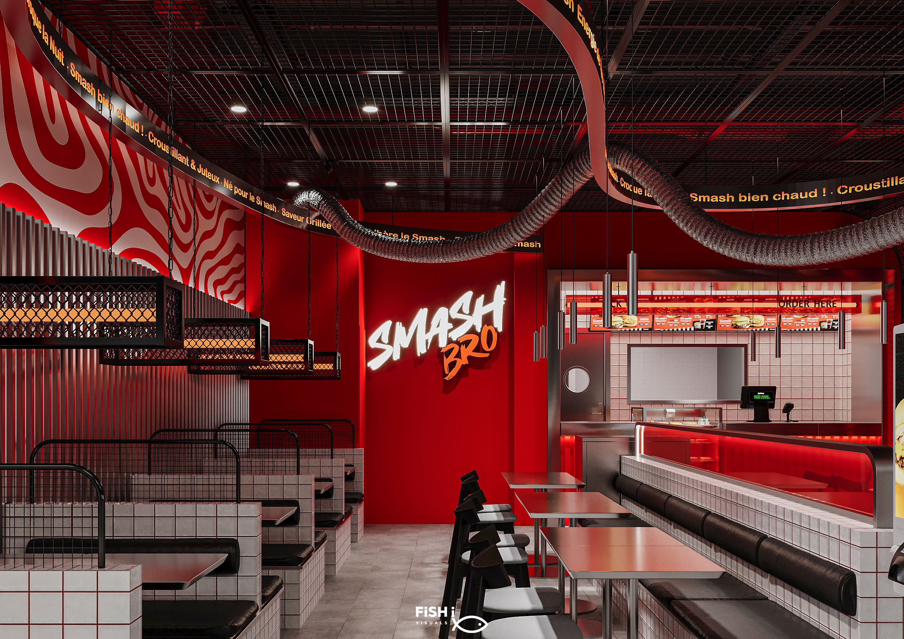 SMASH BRO 汉堡餐厅丨法国巴黎丨Moamen Mahmoud,Nada Ali 等团队-27