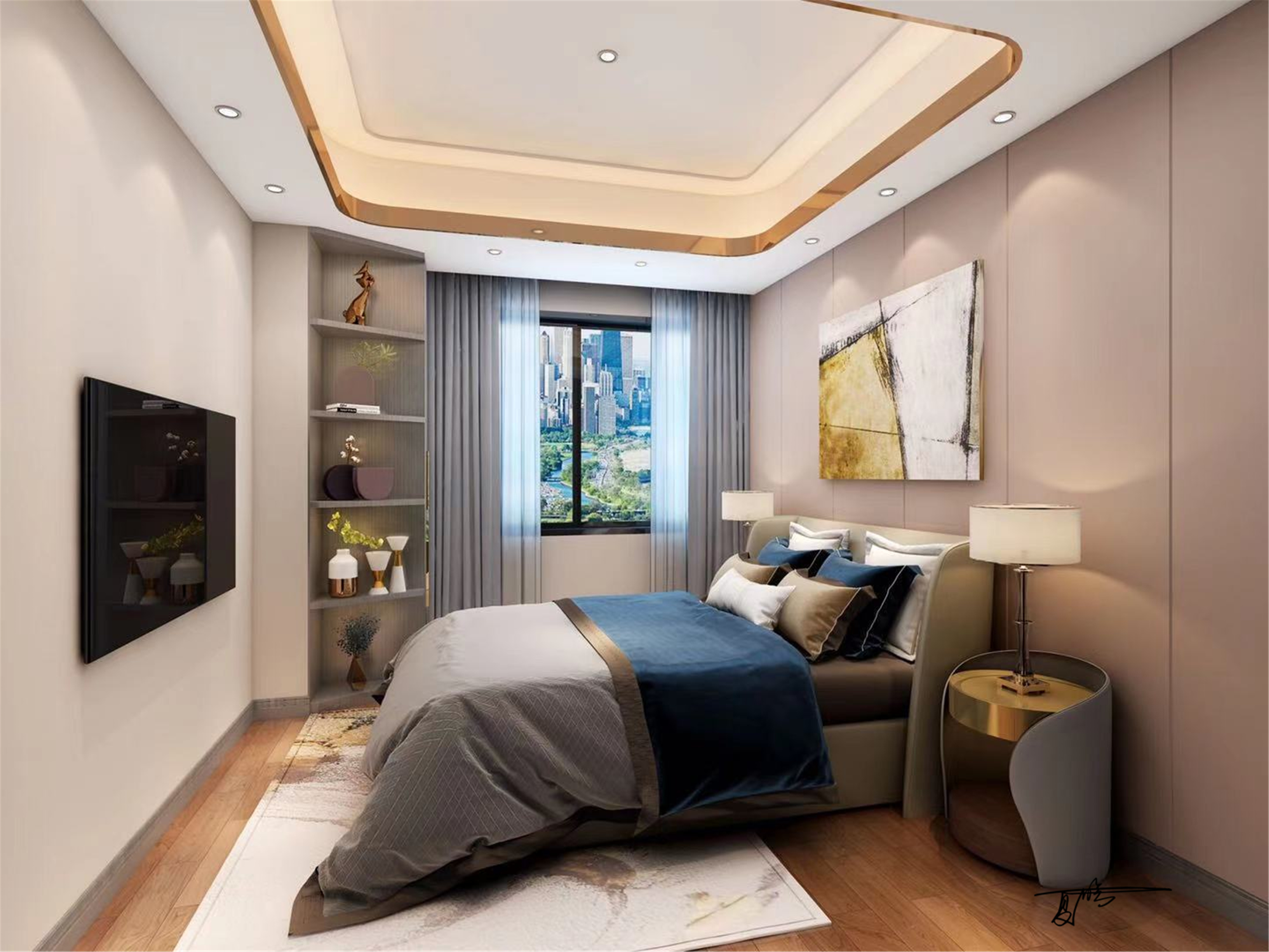 现代轻奢，稳重与华丽，浪漫优雅的气质！                     -2