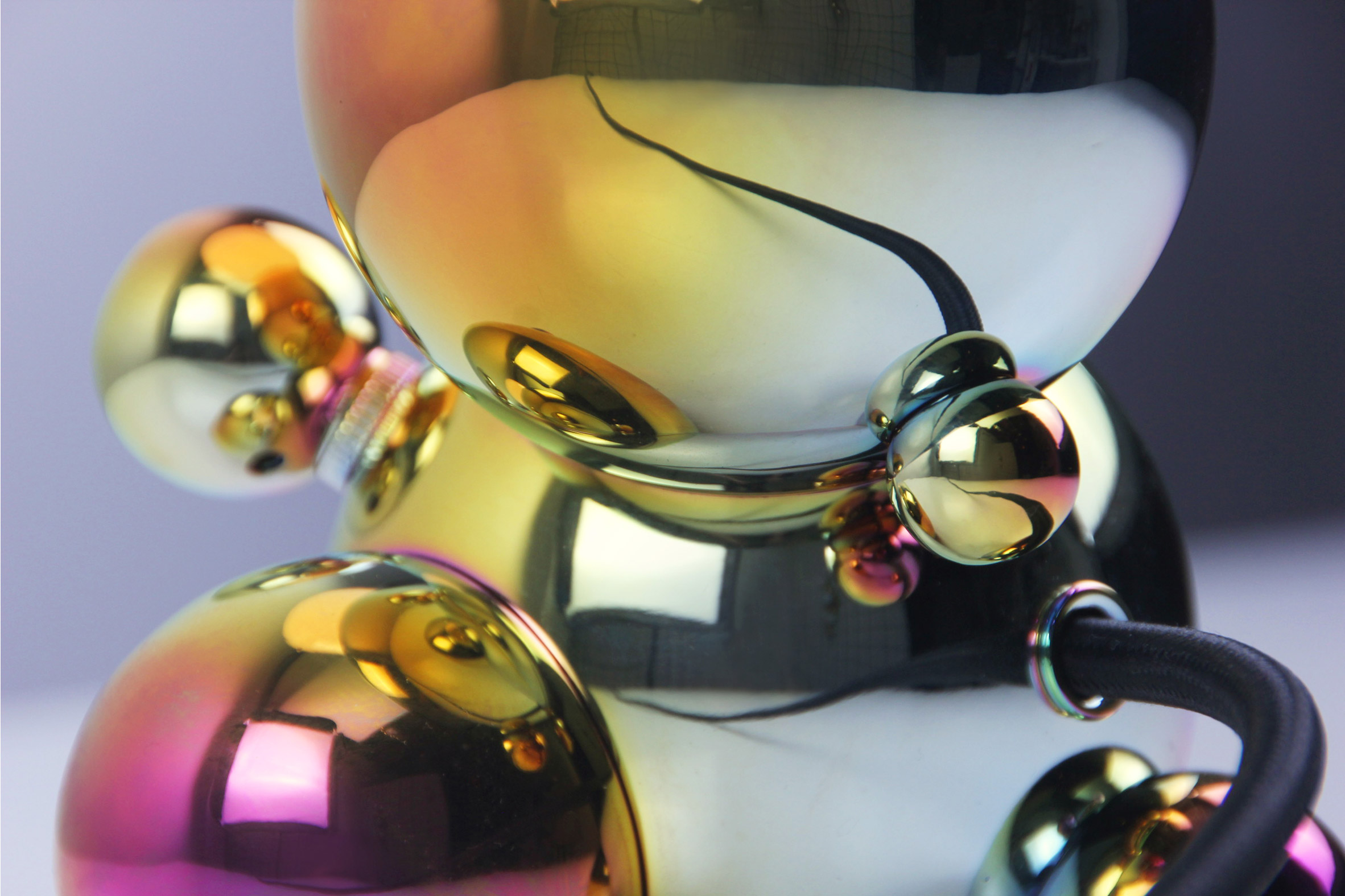 Iridescent soap bubbles inform lighting collection by Rosie Li-9