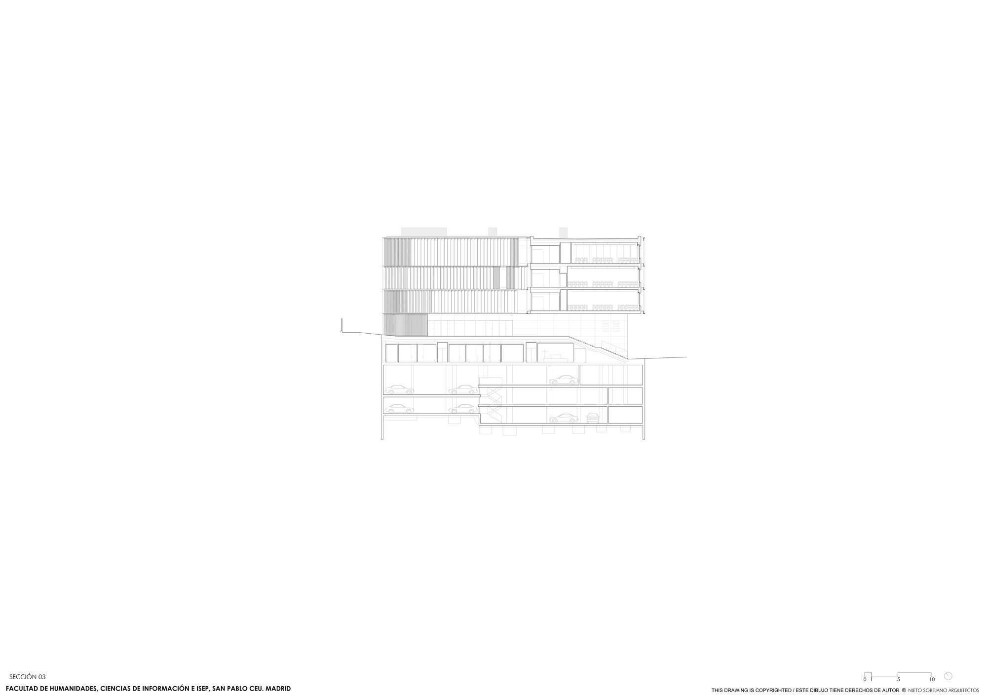 马德里 CEU 蒙克洛亚校区人文与传播科学学院丨西班牙马德里丨Nieto Sobejano Arquitectos-26