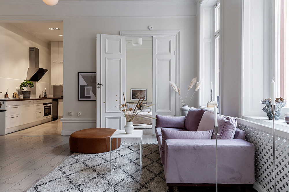 斯德哥尔摩奇妙粉色调两居室-2