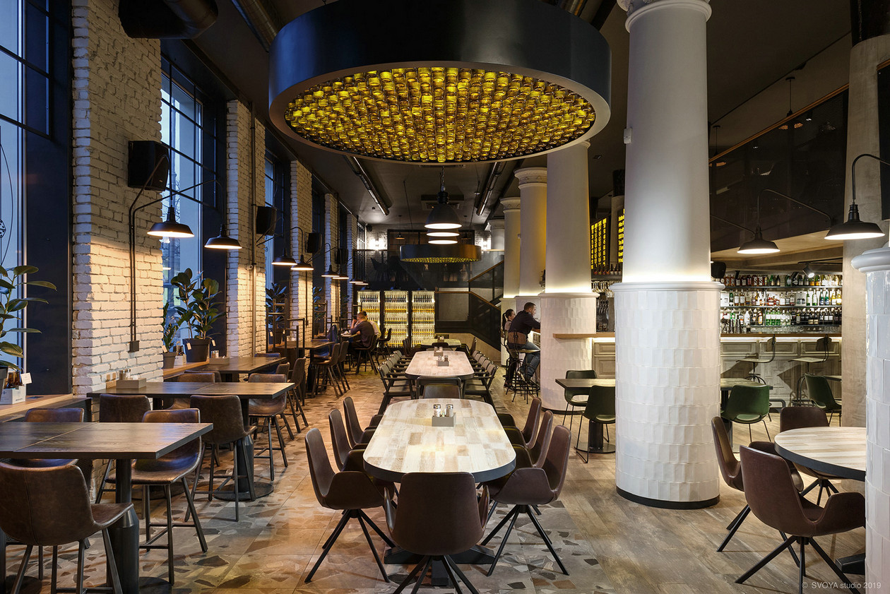 斯大林帝国建筑中的创新啤酒餐厅设计-50