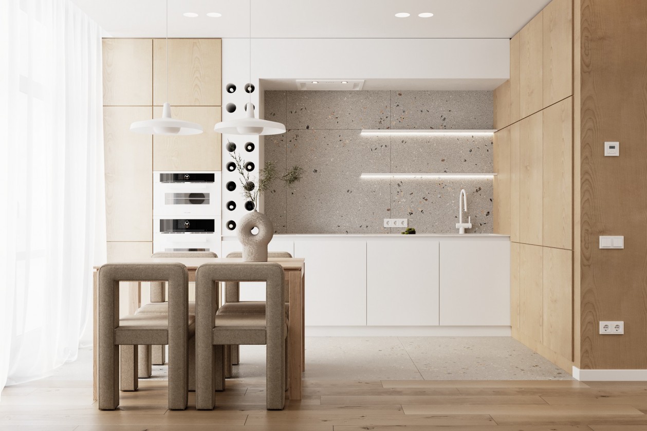 66平米 现代木质简约风！-4