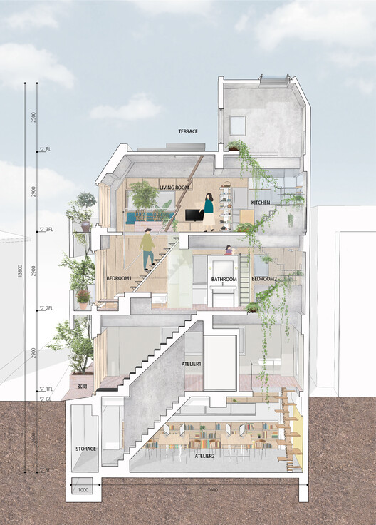 日本绿色楼梯住宅丨MAMM DESIGN-28