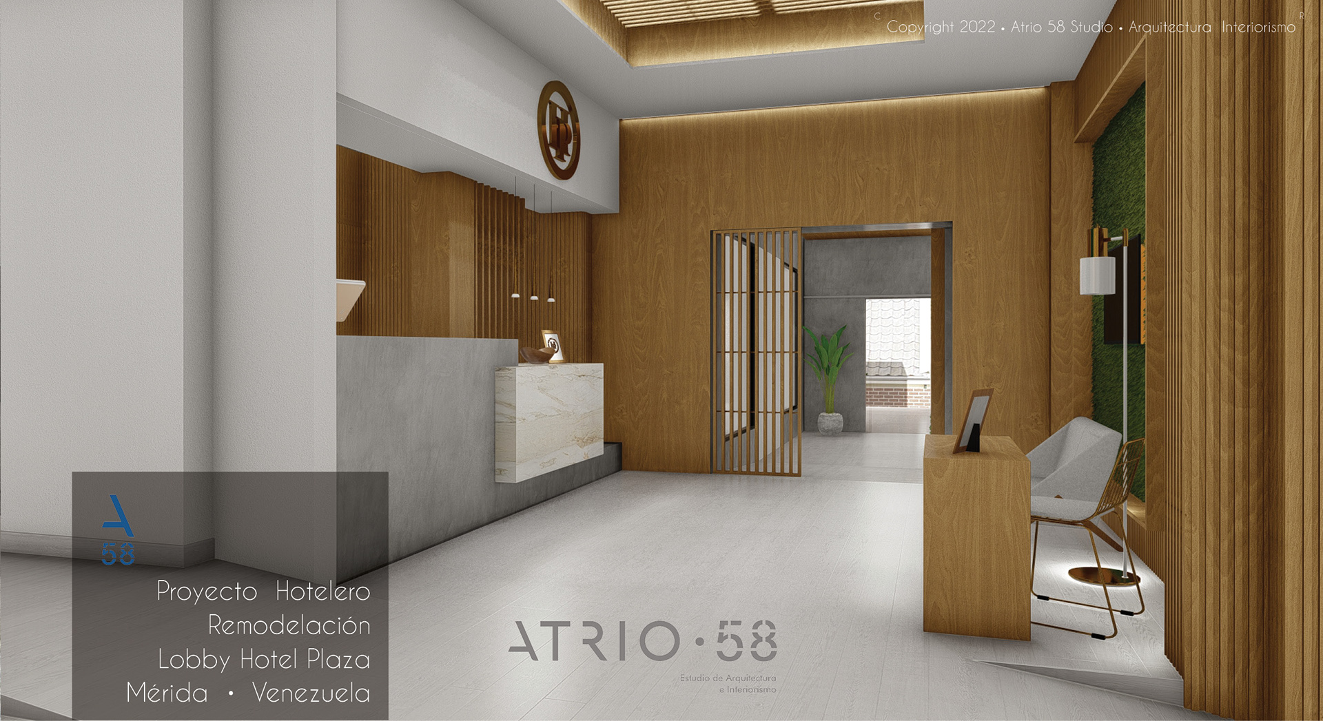 Proyecto Hotelero, Remodelación, Lobby Hotel Plaza-1