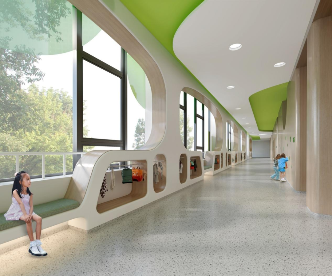 宁波杭州湾世界外国语学校室内装修设计项目丨中国宁波丨上海霍尼建筑设计事务所-18