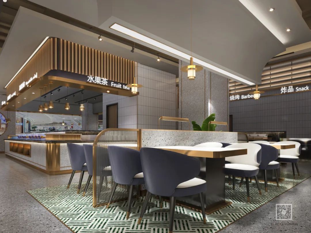 弧形搭建尚卡罗牛排空间秩序——漳州旗舰店设计-35