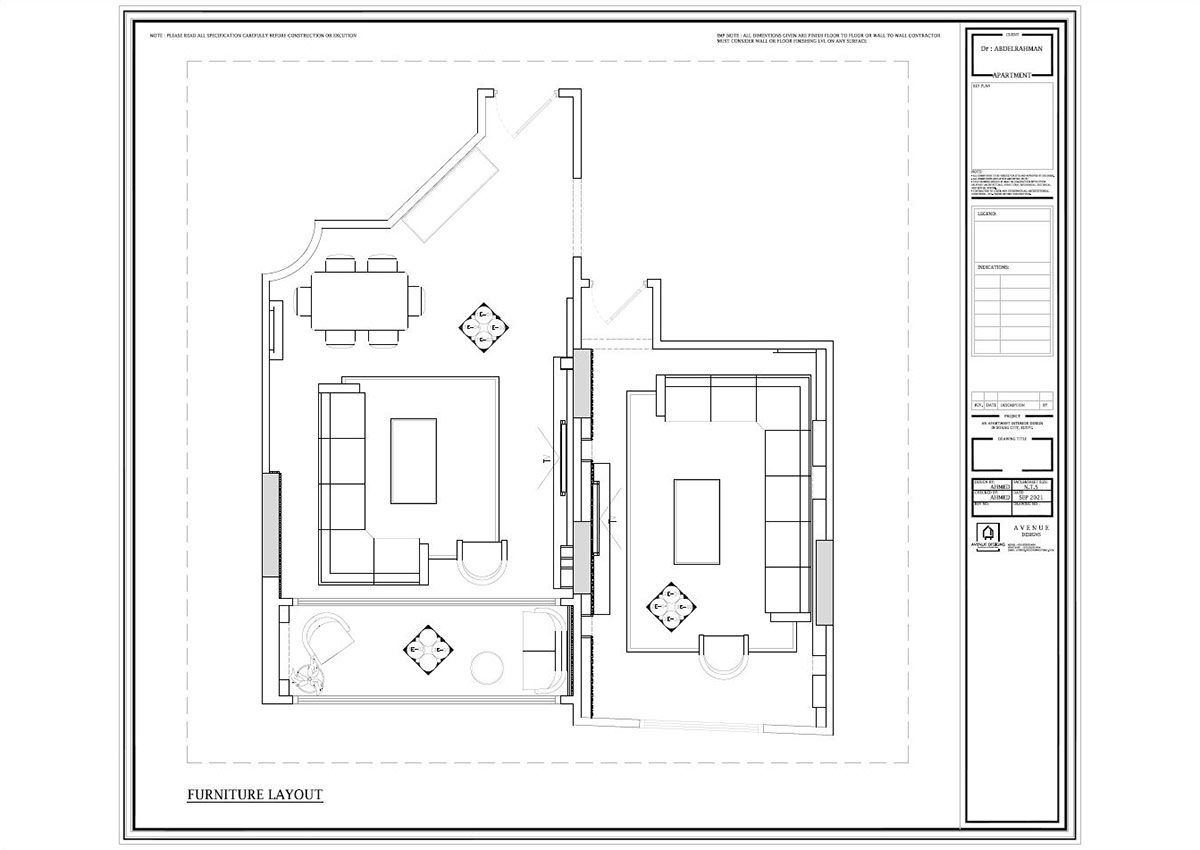 DI APARTMENT 现代内饰设计丨埃及丨Avenue Designs-4