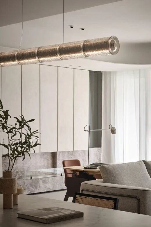 以大地色系与极简语言,构筑155平弹性功能丨中国台中丨新橙设计-40