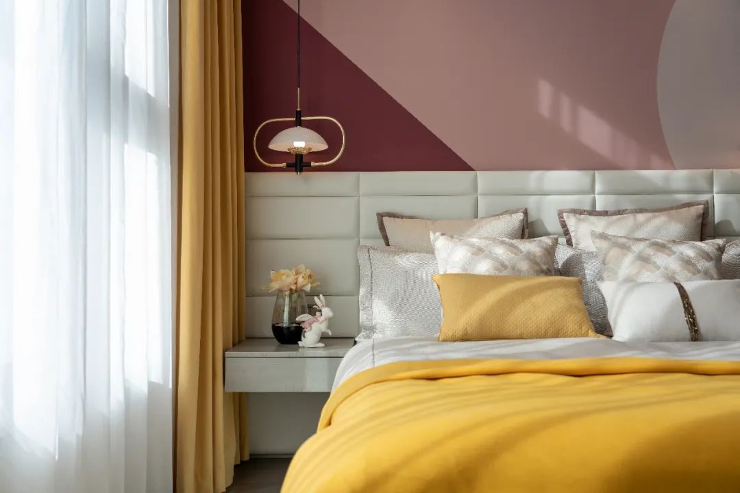 春光里的温暖家 | 济南奥体金茂府 230 样板间设计-37