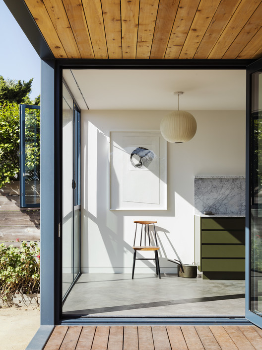 洛杉矶回声公园的倾斜地块上的历史平房改造-25