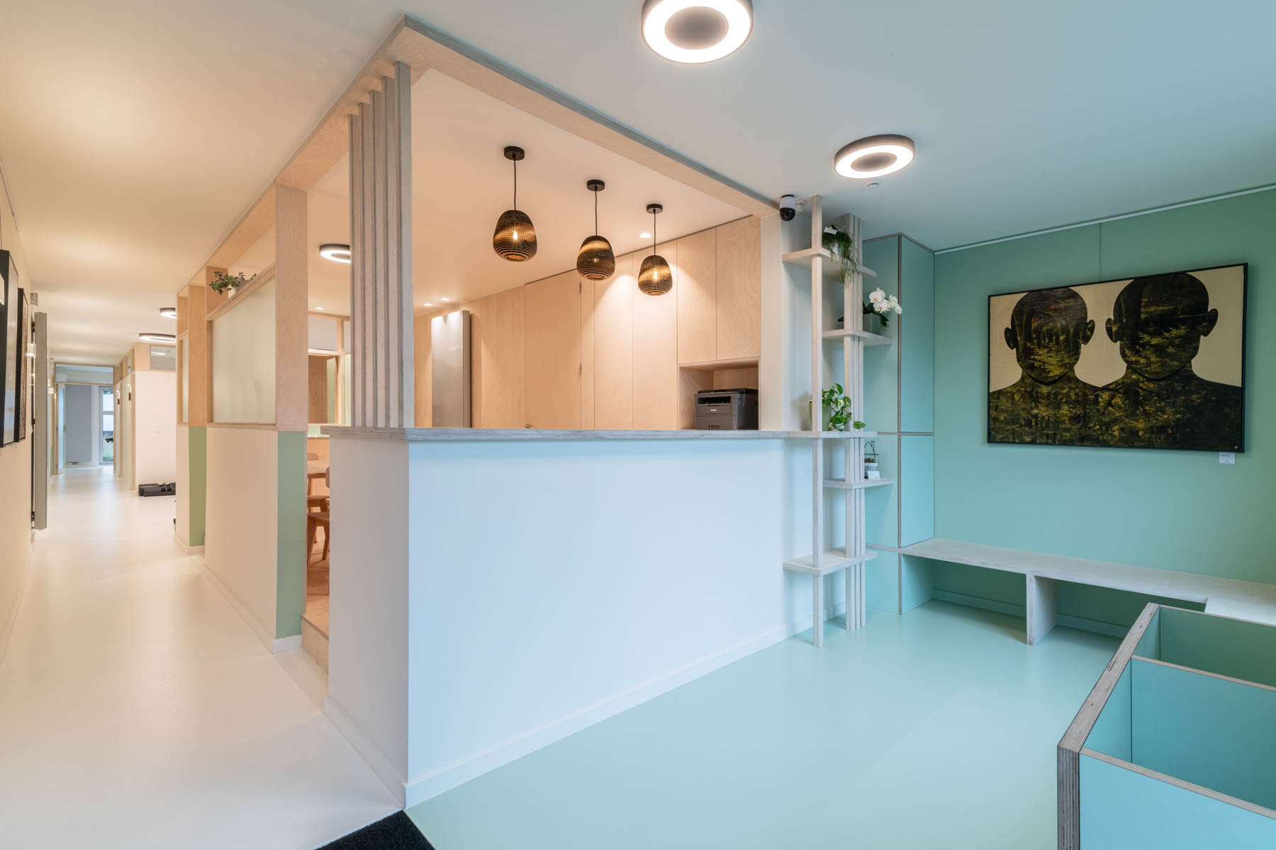 kine praktijk（VRY 运动康复诊所室内改造）丨atelier JACK architecten bv-19