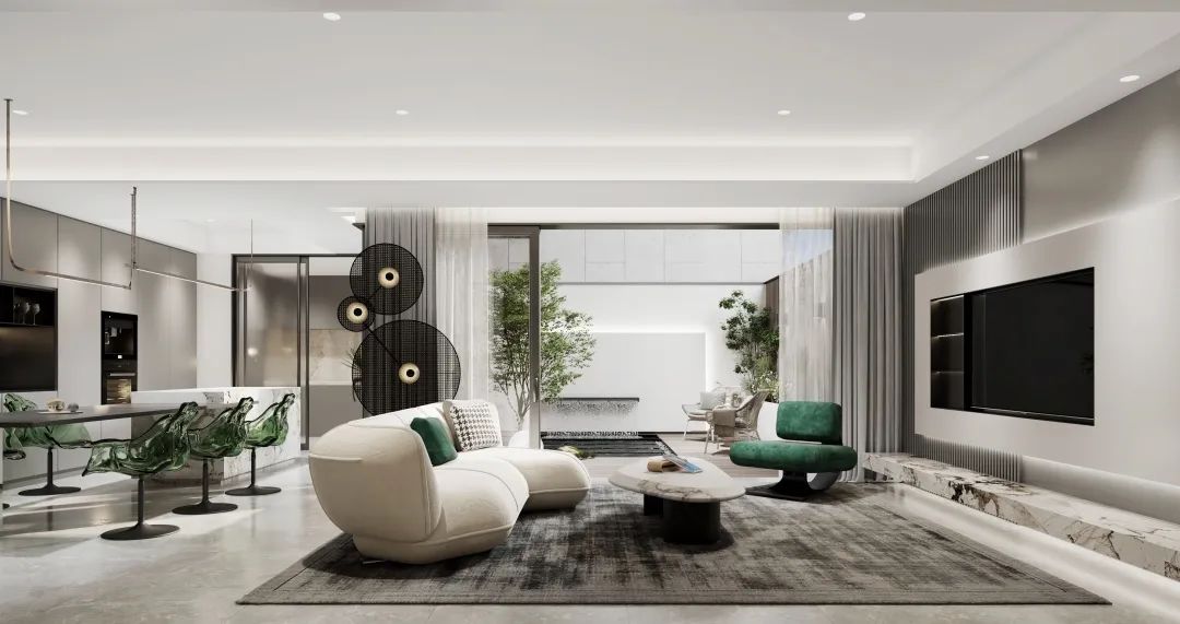 观承大家别墅挑空设计丨中国北京丨北京美禾设计-14