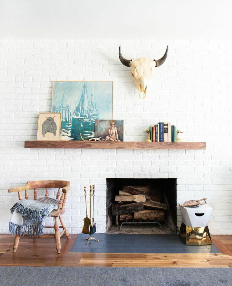 30 Tips to DIY and Decorate Your Fireplace Mantel Shelf-13
