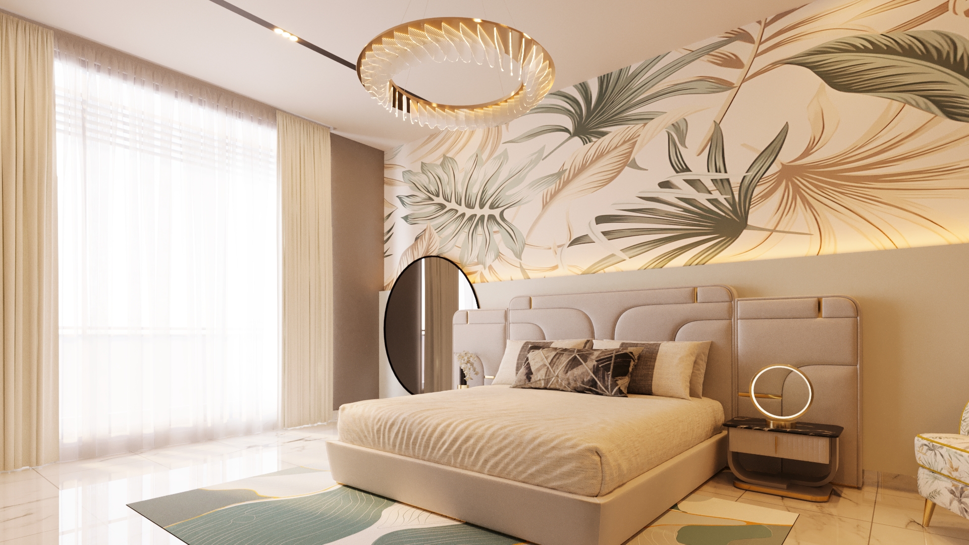 Visualization : Modern Bed Room-3