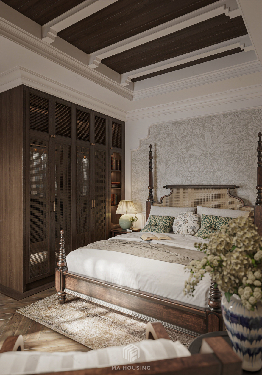 NGUYEN GIA THIEU 别墅主卧室 2 设计丨越南河内丨MA housing-7