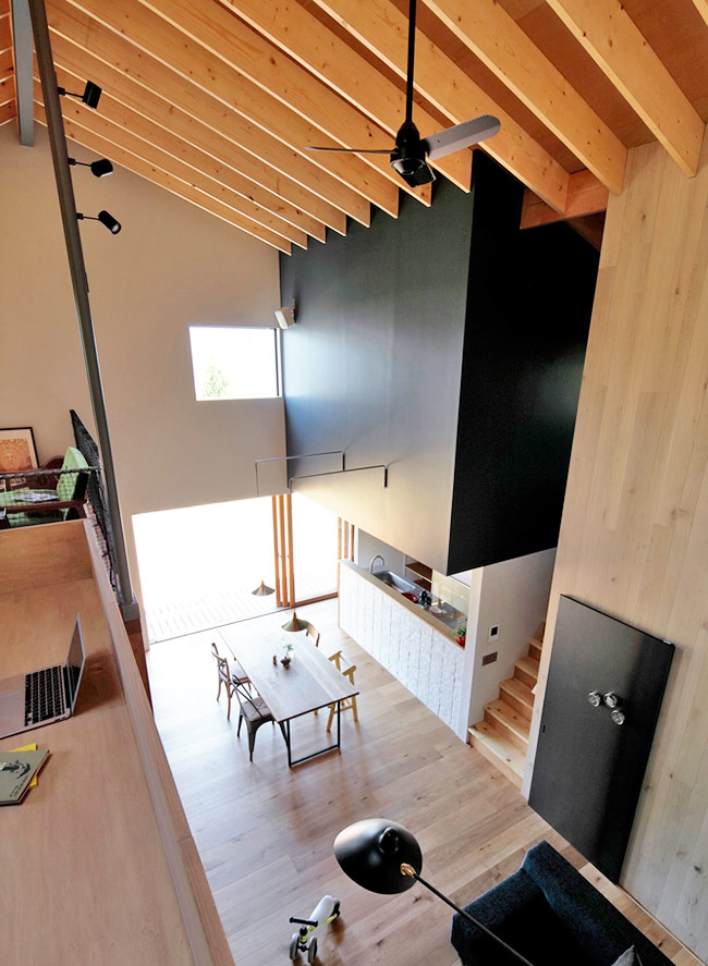 挑高日光森林木屋！日本75.9㎡小家庭原木宅-12