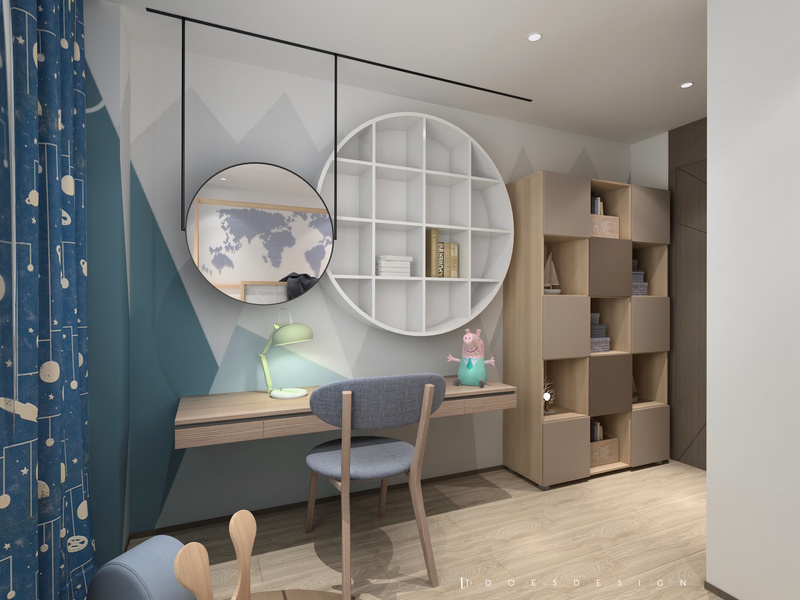 二宝之家 · 多功能儿童房设计-28