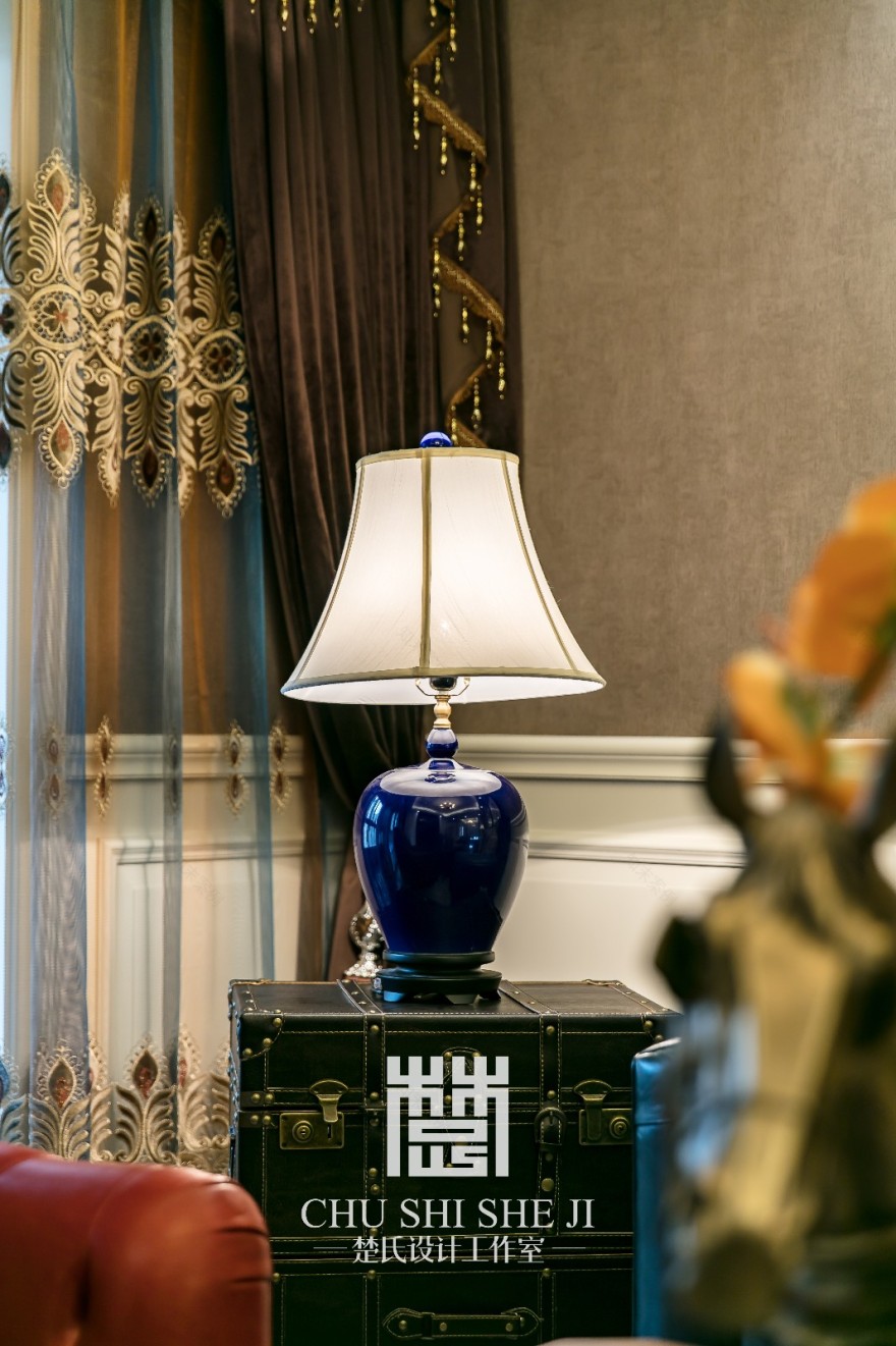 【楚氏设计优品推荐】复古蓝调 芜湖•金域蓝湾-7