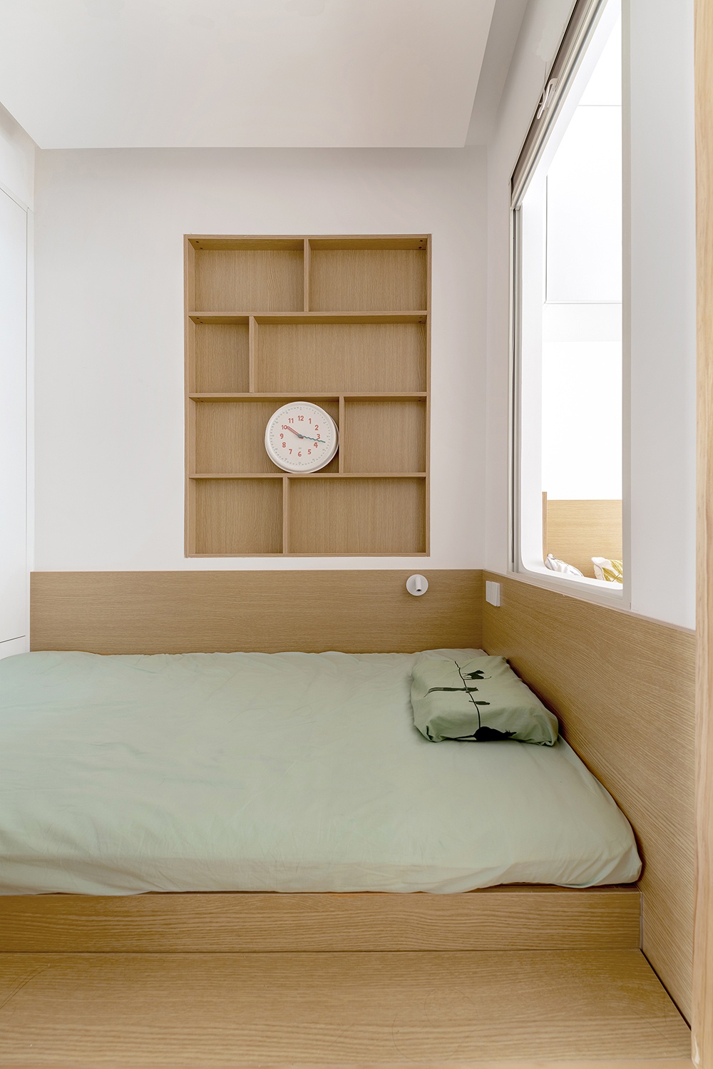 【久栖设计】利用曲线+原木，38㎡小户型爆改两居还能这么有乐趣。-6