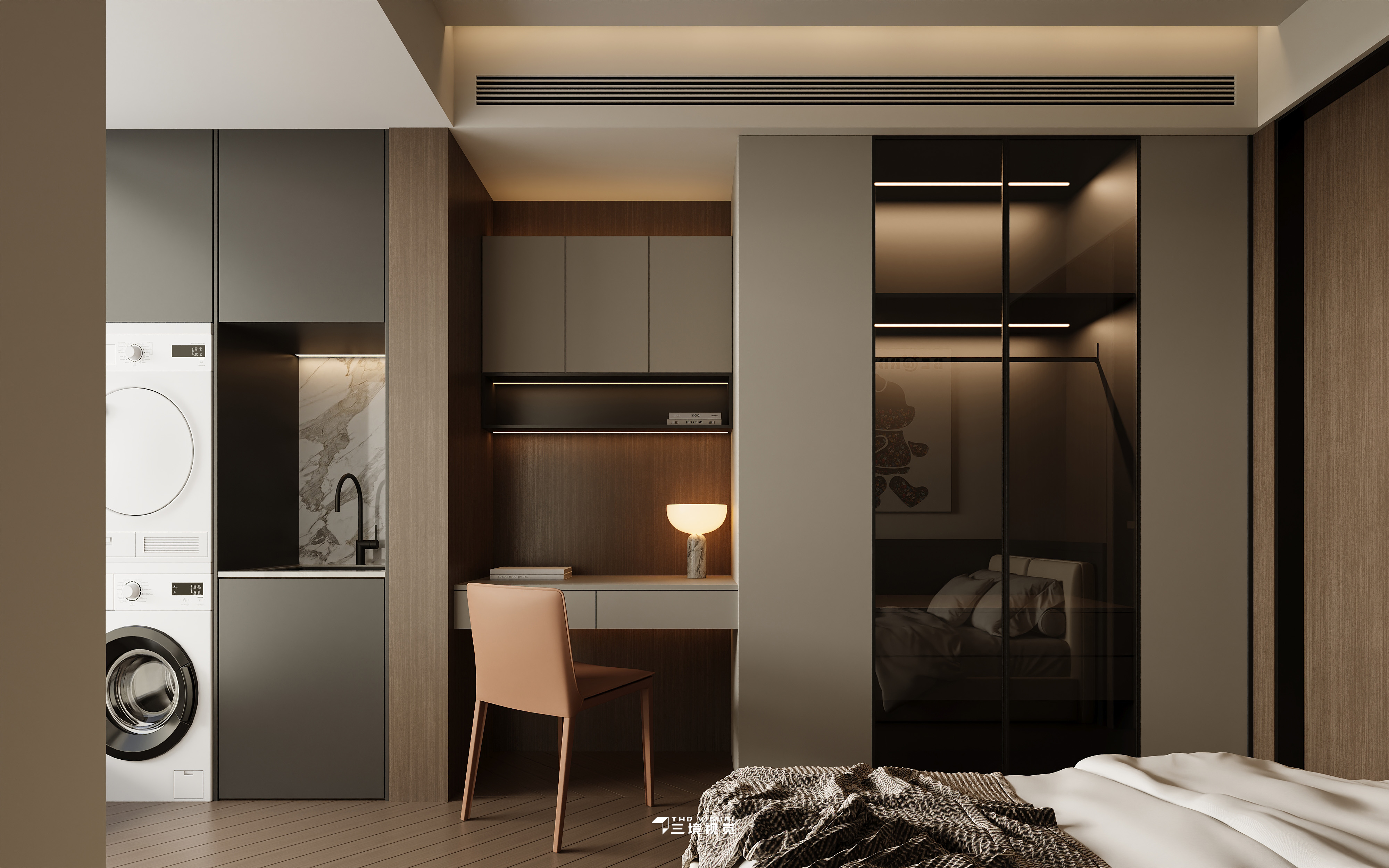 住宅-现代意式小户型设计-18