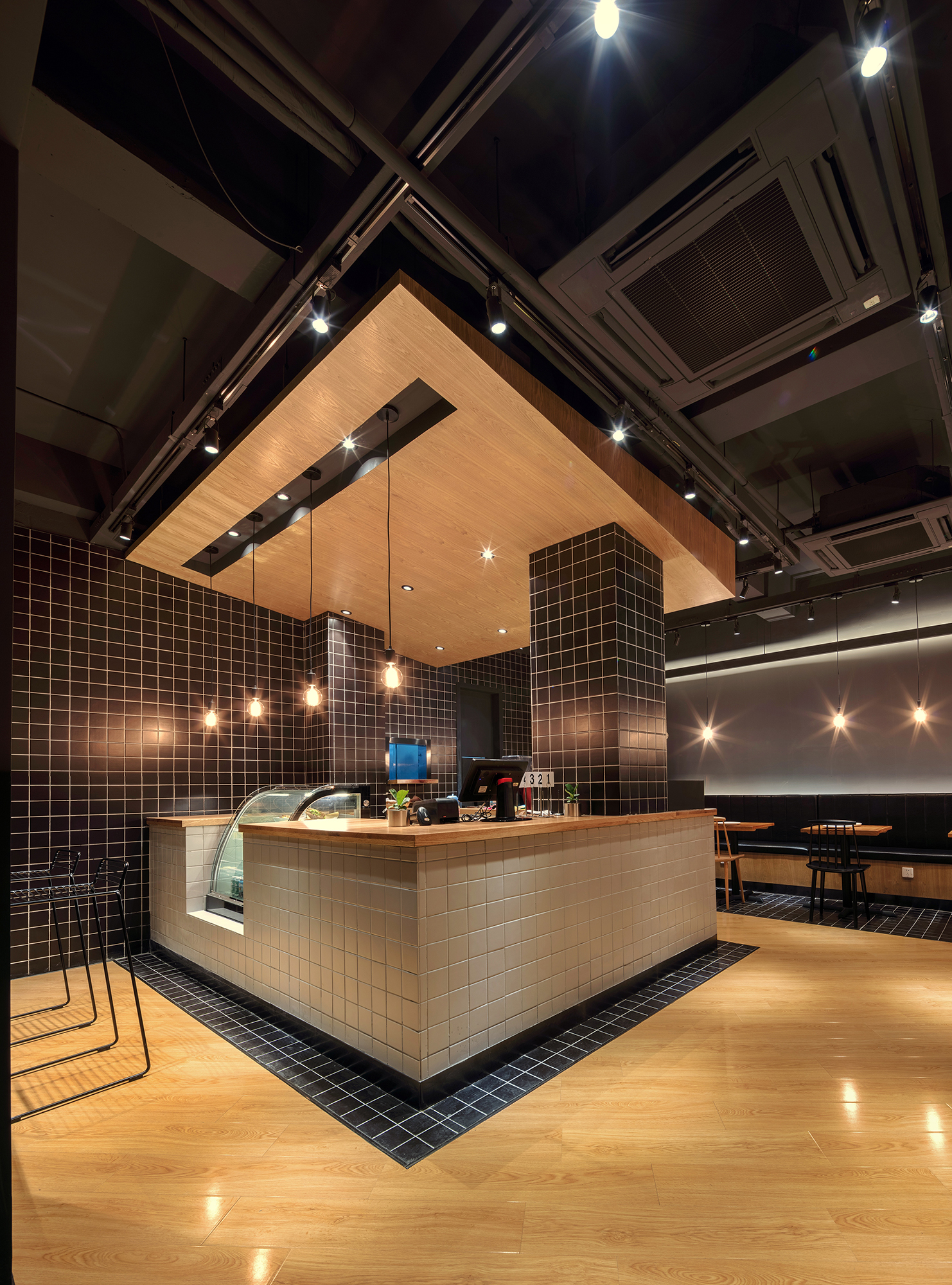 杭州上城区罗德轻食餐厅，百平米精致空间-7