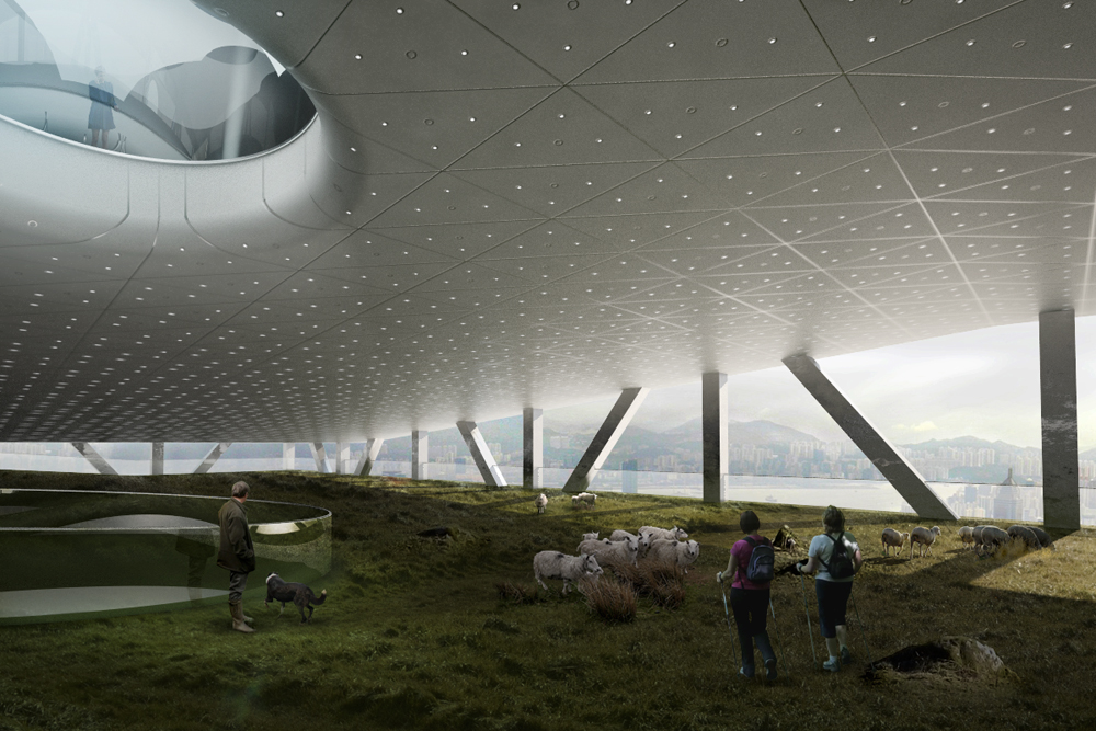 香港垂直城市综合体设计-24