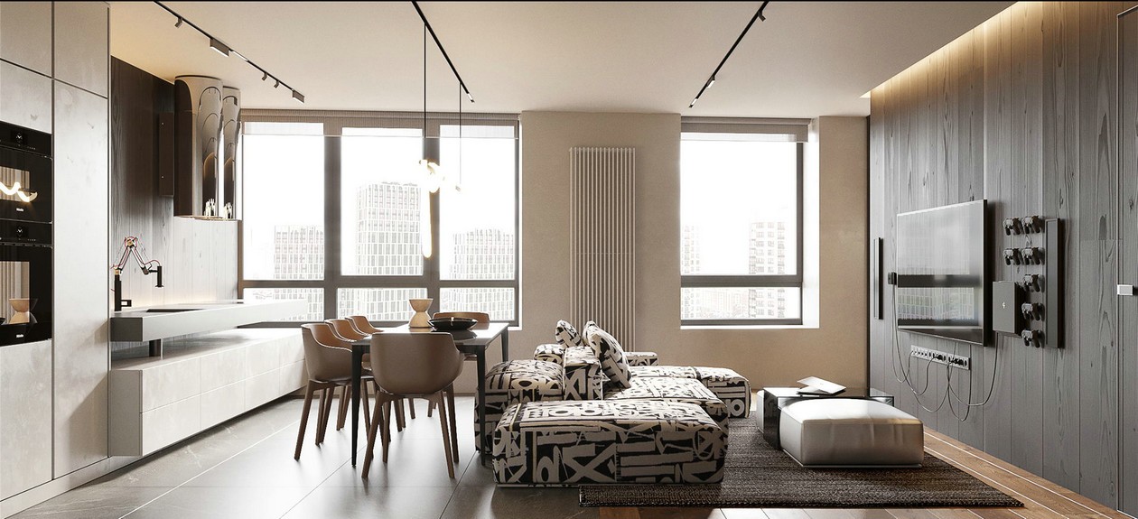 原木+活力橙 整个空间既舒适又有张力！-3