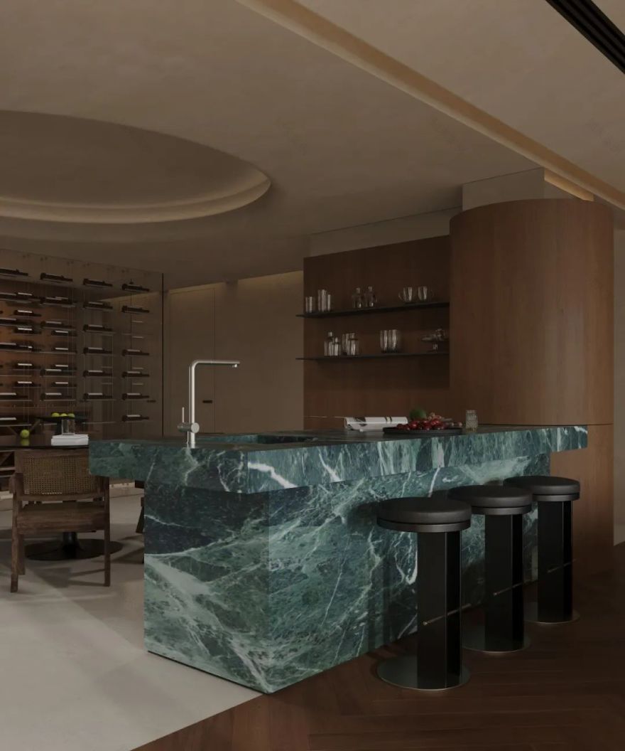 野奢绿意 · 550㎡空中湖景别墅设计丨HOMBLE 红柏设计-33