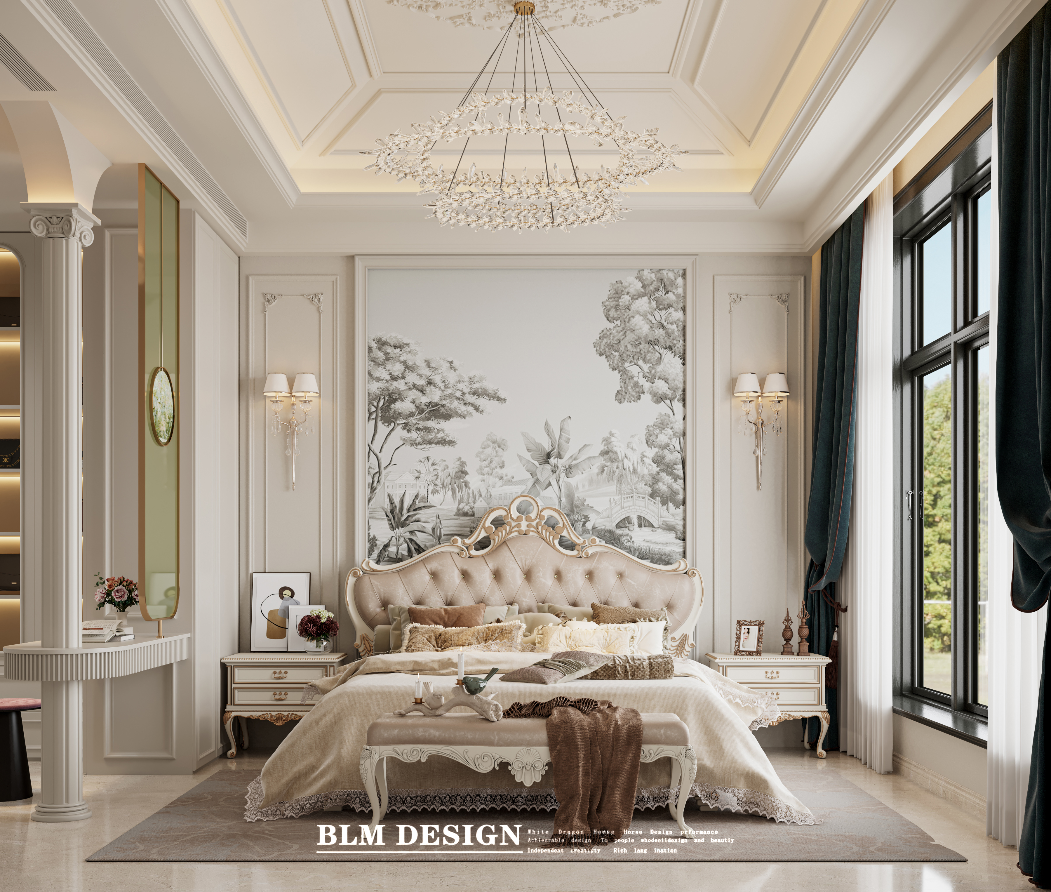 法式奢华挑空别墅-6