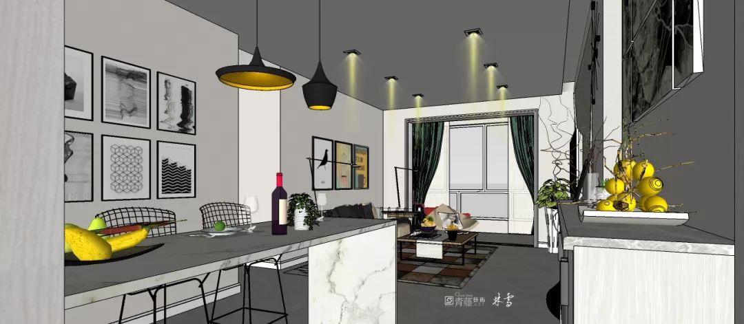 天籁福 100㎡理想家 | 林雪设计打造闺蜜聚会空间-15