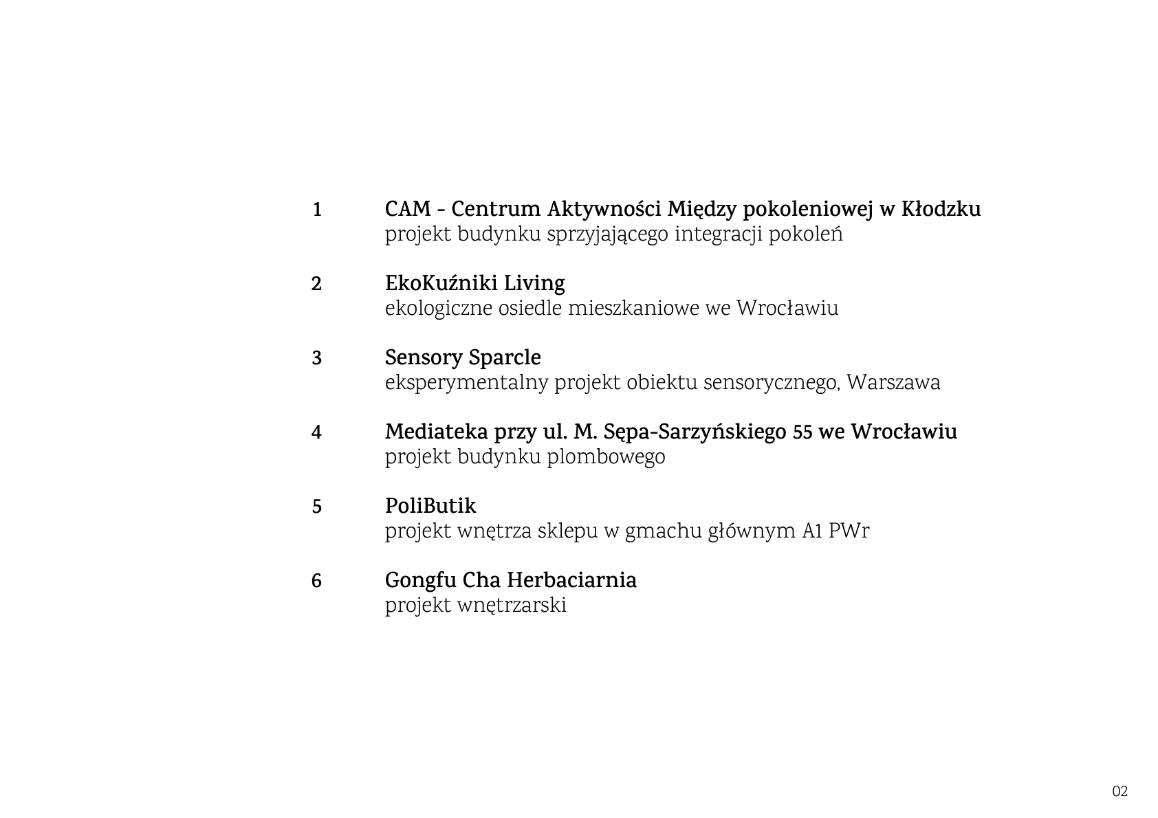 Portfolio - wybrane projekty akademickie-1