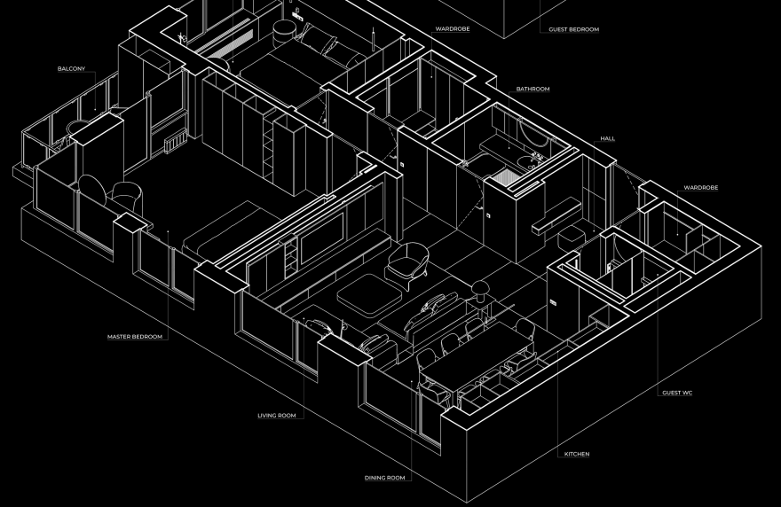 基辅俄罗斯方块大厅住宅区公寓设计丨乌克兰基辅丨Bezmirno 建筑工作室-40