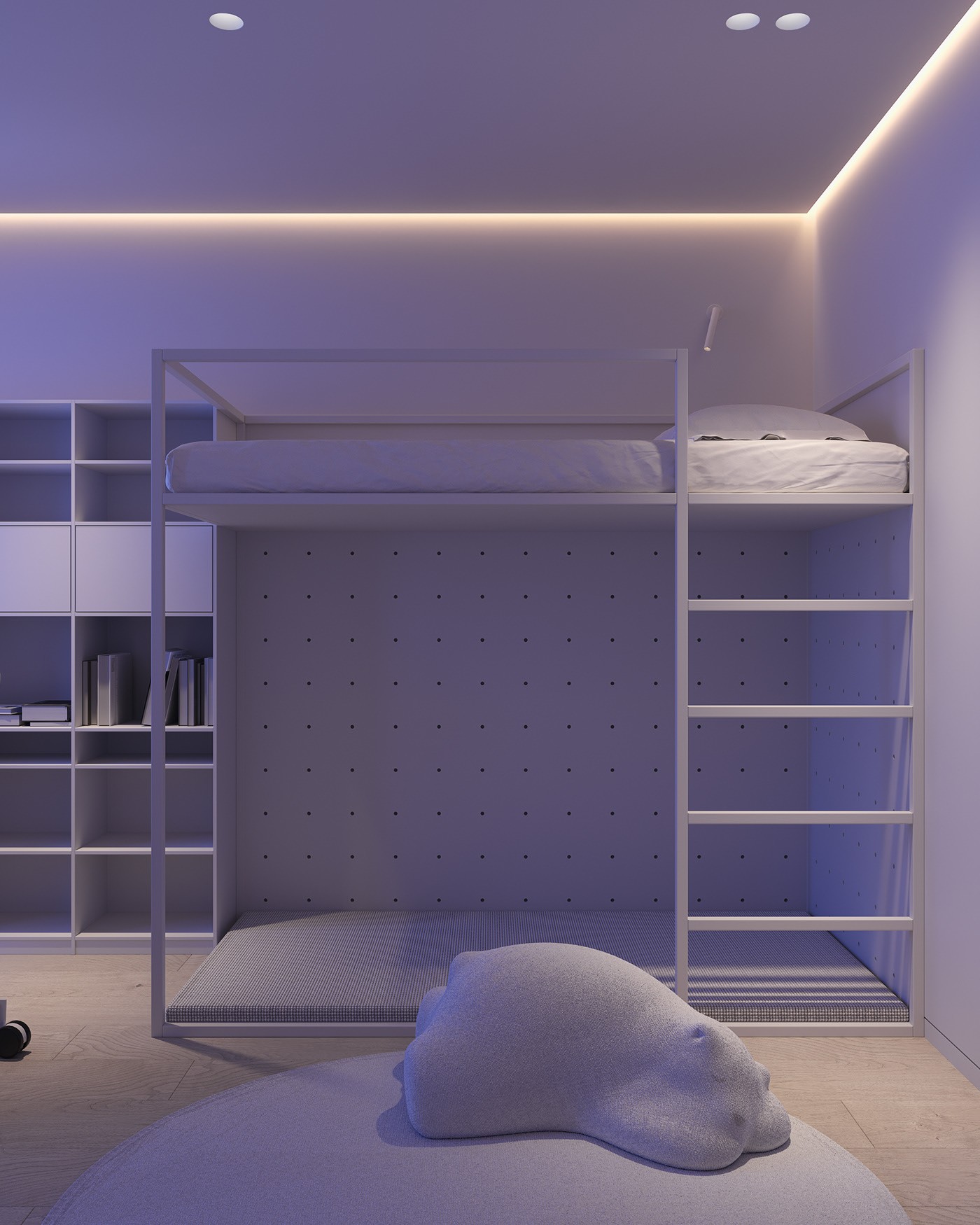 白色系简约风住宅设计 至简至美！-13