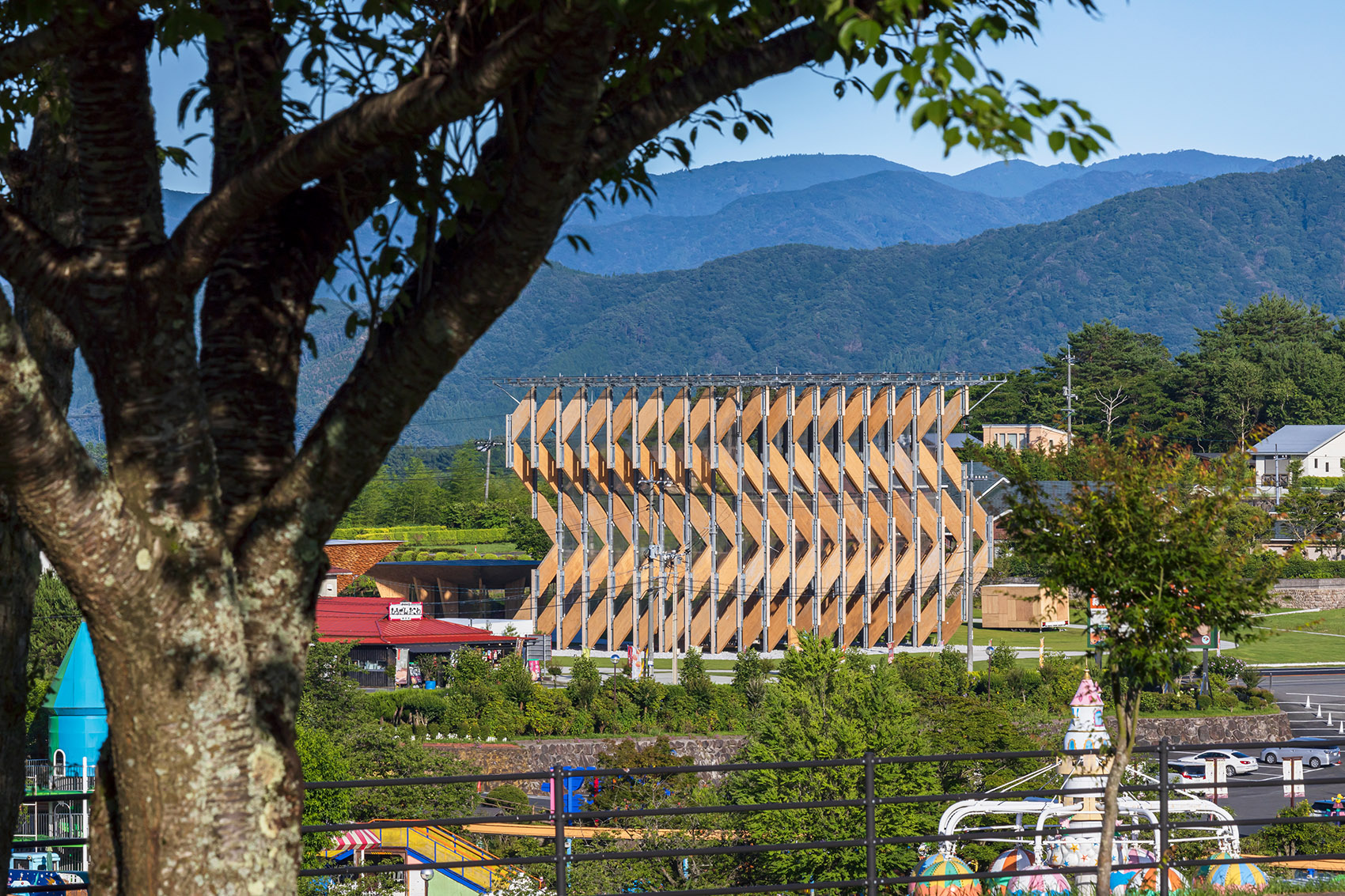 GREENable HIRUZEN 骑行中心和展亭丨日本丨隈研吾-4